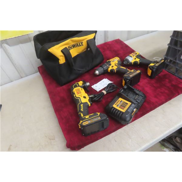 DeWalt 20V Oscillating Multi-Tool, Drill, and Impact Driver Kit With 3 Batteries +