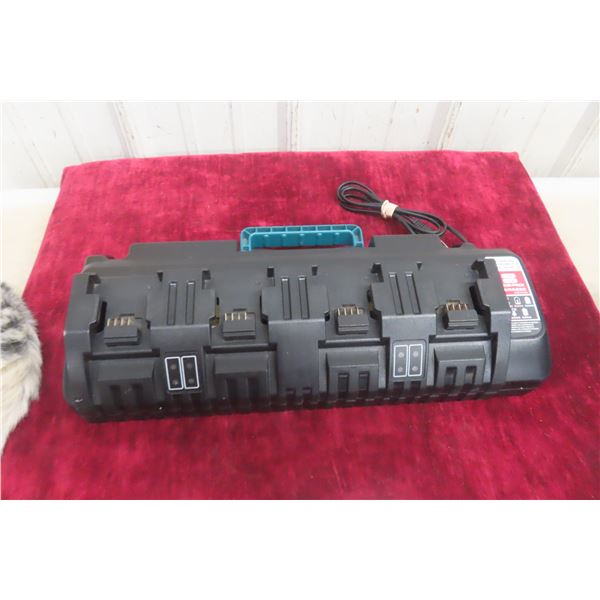 N14+N18 110-240V Four-Port Multi Battery Charger for Milwaukee M18 Batteries