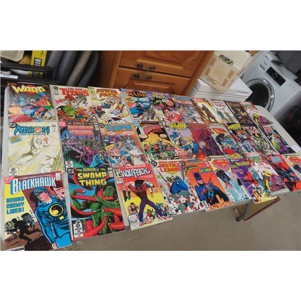 Thirty Assorted DC and Marvel Comic Books
