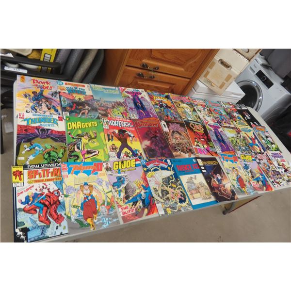 Thirty Assorted Marvel and DC Comic Books