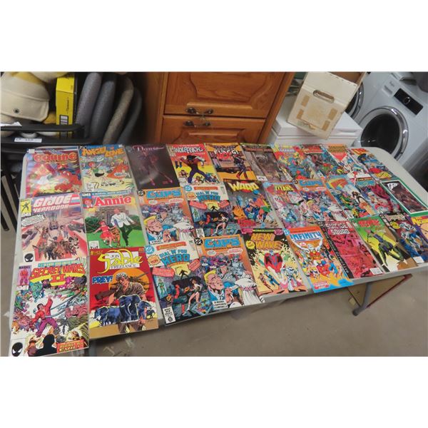 Thirty Assorted Marvel and DC Comic Books