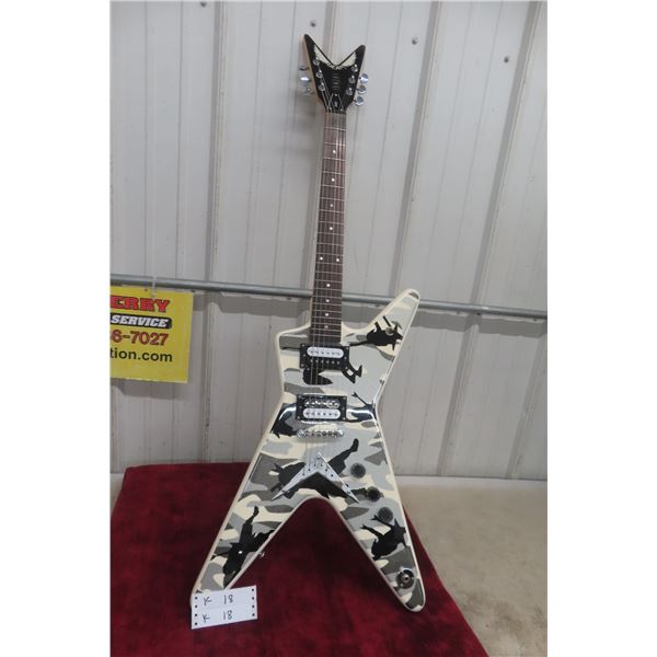 Dean ML-Style Camo Electric Guitar – Dimebag-Inspired Look
