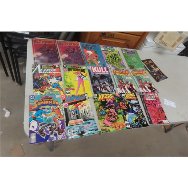 Sixteen Assorted DC and Marvel Comic Books