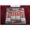 Image 1 : New Master Lock Four-Piece Padlock Set, Keyed Alike