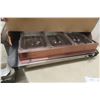Image 4 : Home Craft 3 Station Stainless Steel Buffet Server With Warming Tray
