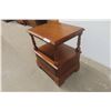 Image 2 : End Table With Drawer, 26" x 21" x 17"