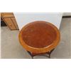 Image 2 : Stand w/ Leather Inlay 27" Height, 24" Diameter