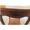 Image 3 : Stand w/ Leather Inlay 27" Height, 24" Diameter