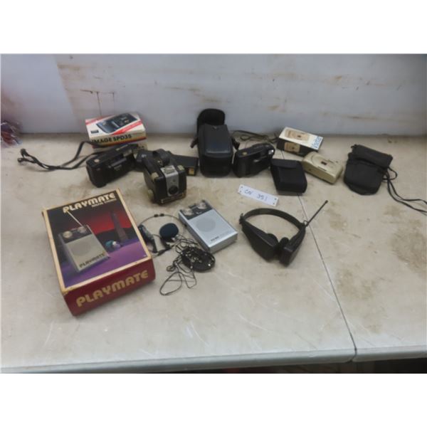 Cameras Including Kodak, Image, Vivitar, Kodak Brownie Hawkeye With Cases or Original Boxes and Pla