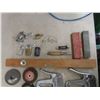 Image 7 : Vintage Tool Lot Including Pocket Knife, Staplers, Level, and More