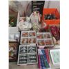 Image 4 : Christmas Lot Including Lights, Tree Toppers, Glasses, and More
