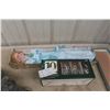 Image 1 : Porcelain Doll and Ten New Glasses With Cows