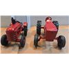 Image 2 : Two Tractors 1/16th Scale Vintage Cast Massey Style International