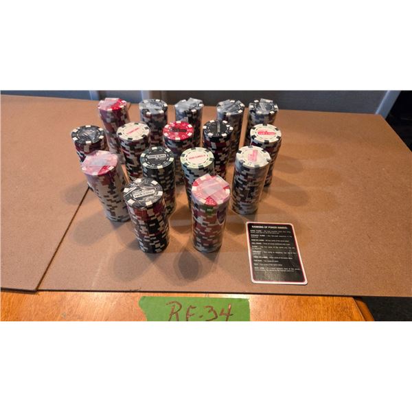 Four Hundred Molson Canadian Metal Poker Chips