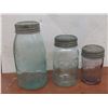 Image 5 : Six Vintage Embossed Milk Bottles and Three Glass Sealers Marked Eaton's Toronto Winnipeg