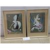 Image 1 : Two Framed Pastels Signed Erika Spohr, 17" x 13"