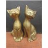 Image 4 : 6 Brass Cats, Tallest 9"