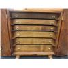 Image 13 : Homemade Wood Jewelry Case With Vintage Brooches, Necklaces, Watches & More 16" x 14 1/2" x 5 1/2"