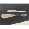 Image 12 : Silver Plated Vanity Mirror, Shoe Horn, Goblet by Murdon B Company, Italian Coffee Spoons & Vintage