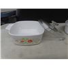 Image 10 : Casserole Dishes With Lids, Mixing Bowls: Fire King, Anchor, Pyrex, Corningware