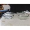 Image 6 : Casserole Dishes With Lids, Mixing Bowls: Fire King, Anchor, Pyrex, Corningware