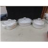 Image 8 : Casserole Dishes With Lids, Mixing Bowls: Fire King, Anchor, Pyrex, Corningware