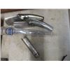 Image 4 : Automotive Lot: Vintage Hardware & Fuel Gauges, Side View Mirrors, Relay, Starter, Compass, Thermos