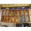 Image 6 : Automotive Lot: Vintage Hardware & Fuel Gauges, Side View Mirrors, Relay, Starter, Compass, Thermos