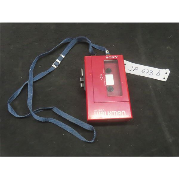 Rare Red 1980s Sony Walkman WM-4 Cassette Player