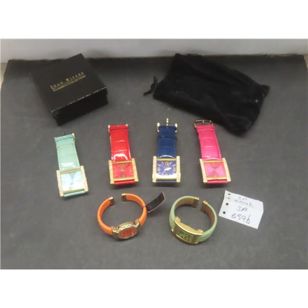 Six Vintage Joan Rivers Fashion Watches