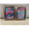 Image 2 : Three Framed Pictures Including Harrison 9" x 7" and Hand-Painted Cesar 1982, 7" x 11"