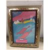Image 3 : Three Framed Pictures Including Harrison 9" x 7" and Hand-Painted Cesar 1982, 7" x 11"