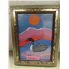 Image 4 : Three Framed Pictures Including Harrison 9" x 7" and Hand-Painted Cesar 1982, 7" x 11"