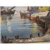 Image 7 : Oil on Canvas Seascape Signed Front and Back, 28" x 36"