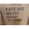 Image 2 : New Seventeen Boxes 2" x 2" Ziplock Bags, One Thousand Bags Per Box, Different Patterns