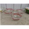 Image 4 : Six Pyrex Nesting Bowls and Covered Casserole Dish