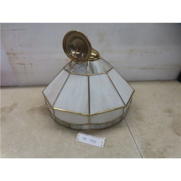 Tiffany-Style Hanging Light Fixture, 17" Diameter