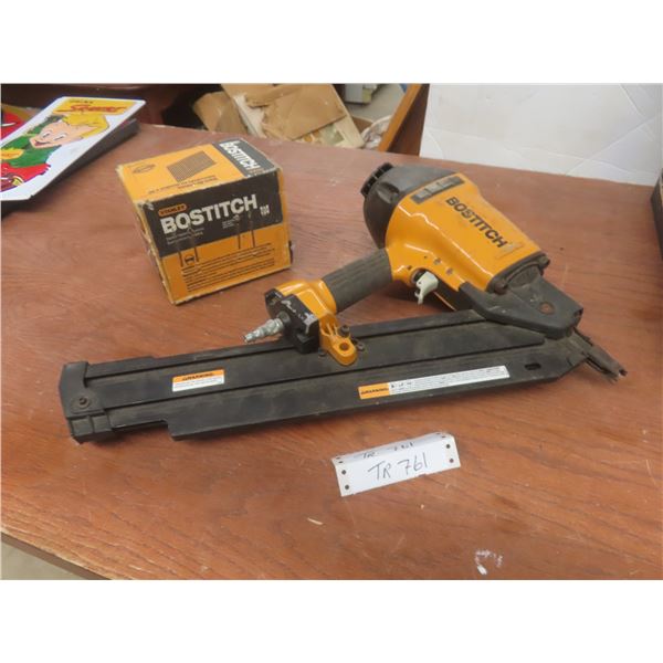 Bostitch Framing Nailer With Fuel, Box of Stick Nails, 28 Degree Wire Collated