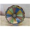 Image 7 : Tiffany-Style Stained Glass Hanging Light Fixture, 17" Diameter x 11"