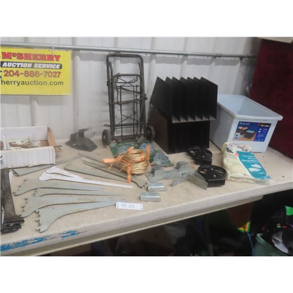 Shelf Brackets, Two-Hole Punch, Metal File Organizers, Pulley, Wire, and More