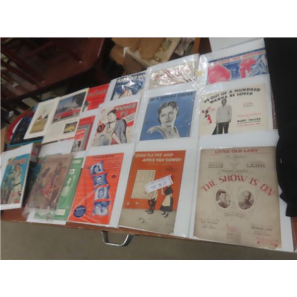 Vintage Sheet Music, TV Times, and More