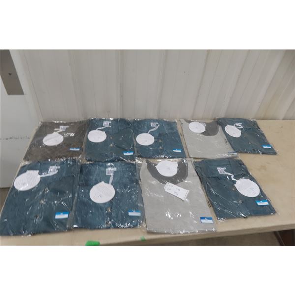 Nine New Blouses/Shirts All Medium Paisley + Sage