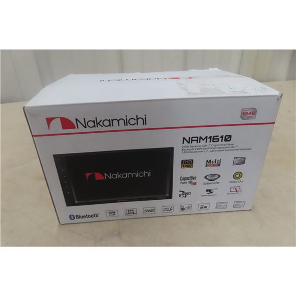 Nakamichi NAM1610 Double DIN Receiver With 7-Inch Capacitive Panel