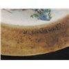 Image 3 : Vintage Canadian Studio Sgraffito Art Pottery Wall Plate 12 1/2" Diameter Signed Hubert Du Roscoat