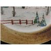 Image 4 : Vintage Canadian Studio Sgraffito Art Pottery Wall Plate 12 1/2" Diameter Signed Hubert Du Roscoat