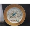 Image 6 : Vintage Canadian Studio Sgraffito Art Pottery Wall Plate 12 1/2" Diameter Signed Hubert Du Roscoat