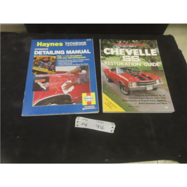 Lot of Two Restoration/Detailing Manual Guide Chevelle SS 1969–1972