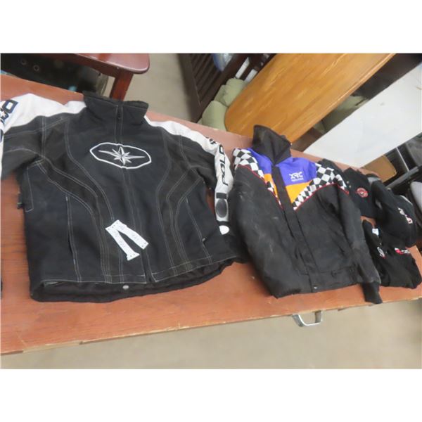 Lot of Snowmobiling Jackets T-Shirts Fleece Etc Zippers All Work