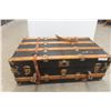 Image 1 : Antique Trunk With Tray, 13" x 36" x 21"