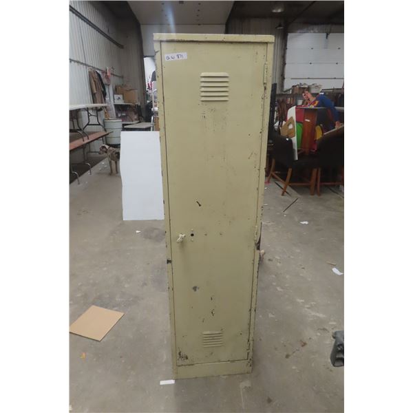 Metal Locker, 70" x 19" x 15"